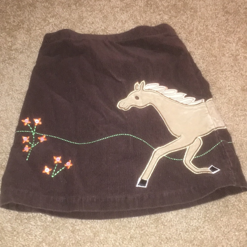 Girls  lands end size 6 corduroy horse skort